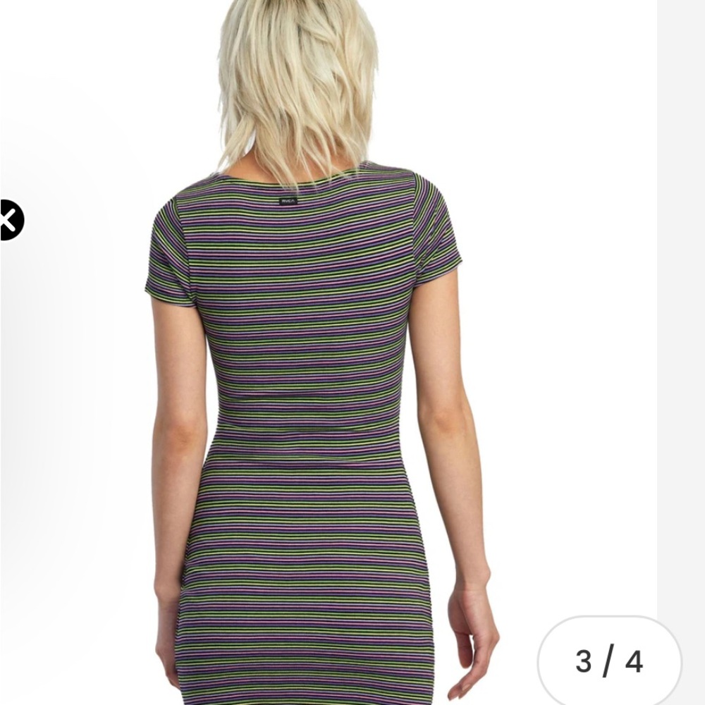 RVCA Women's Partition Mini Rib Knit Dress NWT size small - Picture 6 of 9
